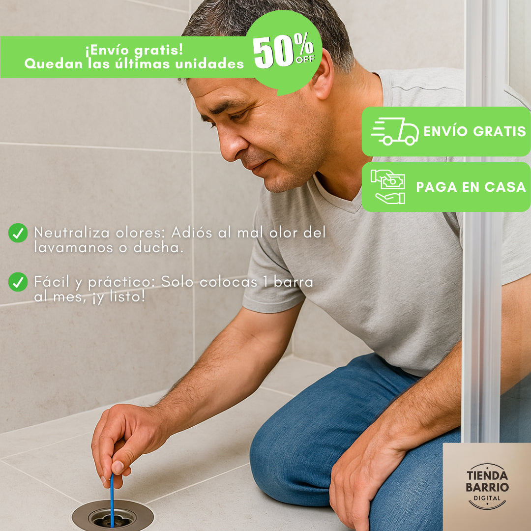 Barras Limpiadoras de drenaje (Súper pack para 4 años)
