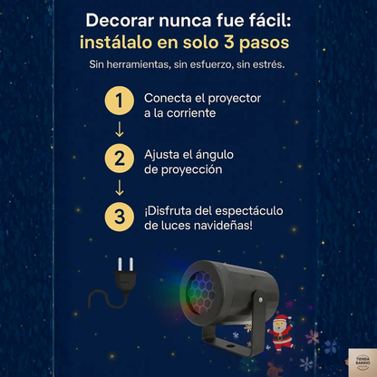 BrillaFest™ - Decoración navideña en minutos - Sin cables enredados